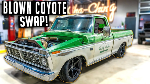 Salvage to Savage 1973 Ford F100 Coyote Swap Custom Exhaust Build